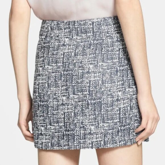 Joie 'Tabby' Textured Tweed Mini Skirt, Caviar - Picture 2 of 3
